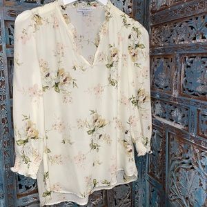 Bohemian floral blouse